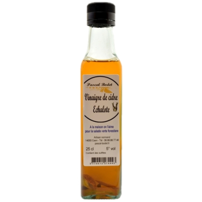 VINAIGRE DE CIDRE À L'ÉCHALOTE 25cl