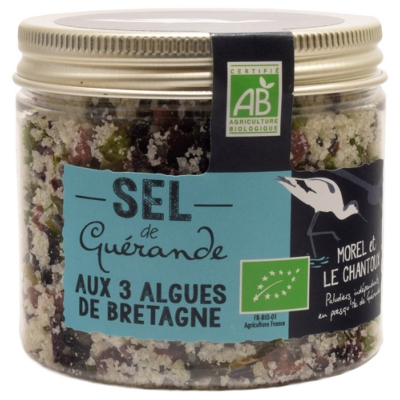 SEL DE GUÉRANDE AUX TROIS ALGUES DE BRETAGNE POT 150g