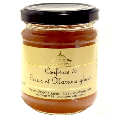 CONFITURE DE POIRES ET MARRONS GLACÉS 210g