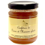 CONFITURE DE POIRES ET MARRONS GLACS 210g