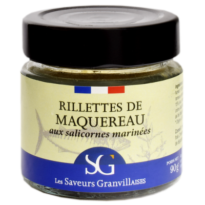 RILLETTES DE MAQUEREAUX AUX SALICORNES MARINÉES 90g