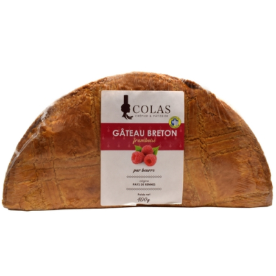 Gateau Breton Pur Beurre A La Framboise 400g Creperie Colas