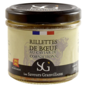 RILLETTES DE BUF AU CAVIAR DE CORNICHONS 90g