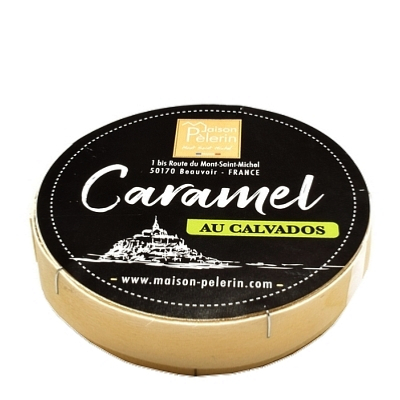 BOÎTE RONDE CARAMEL CALVADOS 100g