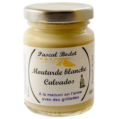 MOUTARDE BLANCHE AU CALVADOS 100g