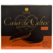 COEUR DE CELTES - TUILES CHOCOLAT NOIR - ÉTUI 125g