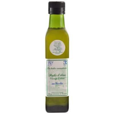 HUILE D'OLIVE VIERGE EXTRA AU BASILIC 250ml