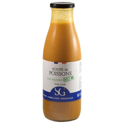 SOUPE DE POISSONS AUX LÉGUMES BIO 75cl