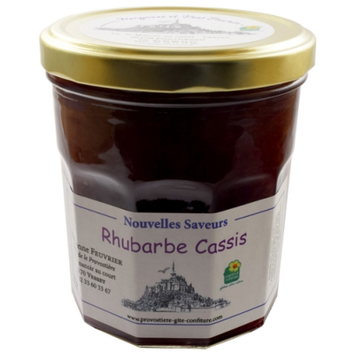 CONFITURE DE RHUBARBE - CASSIS 370g