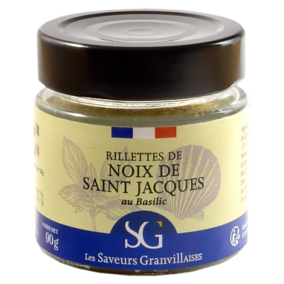 RILLETTES DE NOIX DE SAINT-JACQUES AU BASILIC 90g