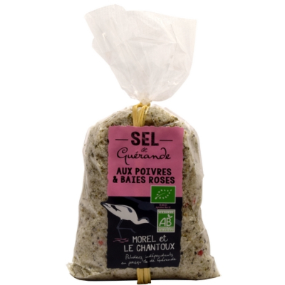 SEL DE GUÉRANDE AUX POIVRES ET BAIES ROSES SACHET 250g