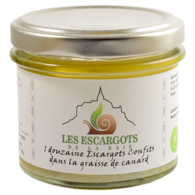 12 ESCARGOTS CONFITS À LA GRAISSE DE CANARD 90g