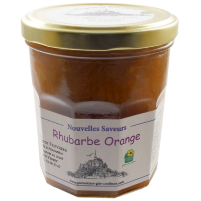 CONFITURE DE RHUBARBE - ORANGE 370g