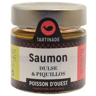 TARTINADE D'ALGUES SAUMON DULSE ET PIQUILLOS 90g