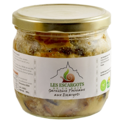 GARNITURE D'ESCARGOTS ET POIREAUX 300g