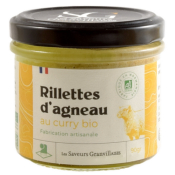 RILLETTES D'AGNEAU AU CURRY BIO 90g