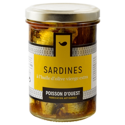 SARDINES À L'HUILE D'OLIVE VIERGE EXTRA 200g