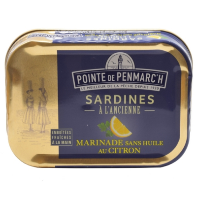 SARDINES EN MARINADE SANS HUILE & CITRON 115g