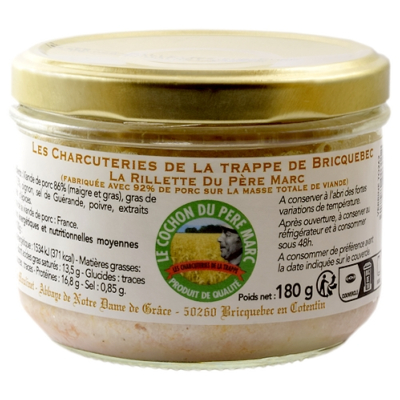 La rillette du Père Marc - 180g - Les Charcuteries de la Trappe ...