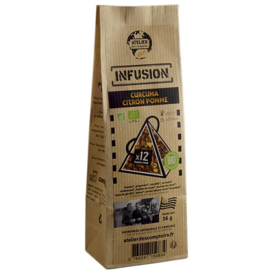 INFUSION CURCUMA / CITRON / POMME 36g