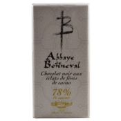 TABLETTE CHOCOLAT NOIR AUX ÉCLATS DE FÈVES DE CACAO 100g