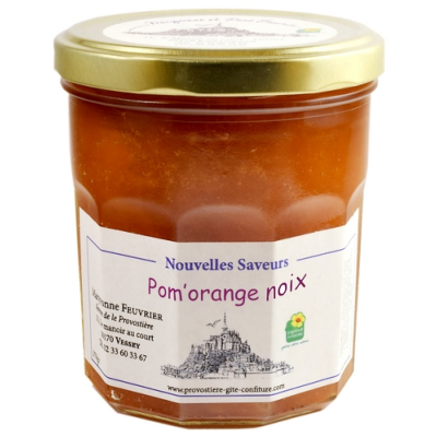 CONFITURE DE POM'/ ORANGE/ NOIX 370g