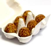 ŒUFS DE GOÉLAND AU CHOCOLAT PRALINÉ ET NOISETTE - BOÎTE À ŒUFS 60g