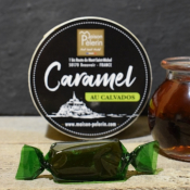 BOÎTE RONDE CARAMEL CALVADOS 50g