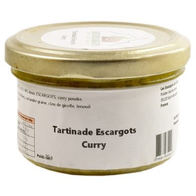 TARTINADE D'ESCARGOTS AU CURRY 90g