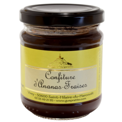 CONFITURE D'ANANAS-FRAISES 210g