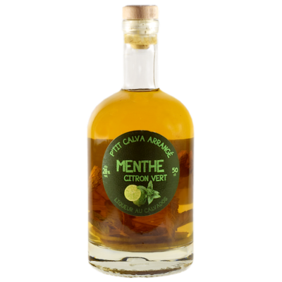 P'TIT CALVA ARRANGÉ  - MENTHE ET CITRON VERT 50cl