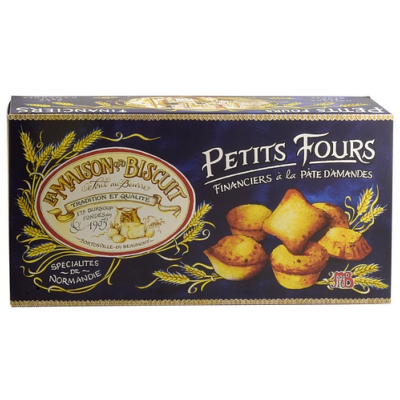 ÉTUI DE PETITS FOURS FINANCIERS À LA PÂTE D'AMANDE 200g