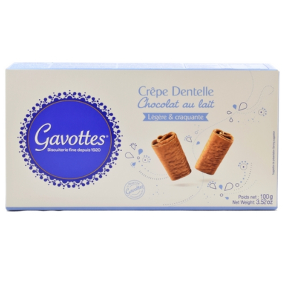 CRÊPES DENTELLE AU CHOCOLAT AU LAIT 100g