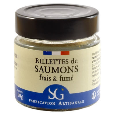 RILLETTES DE SAUMONS FRAIS ET FUMÉS 90g