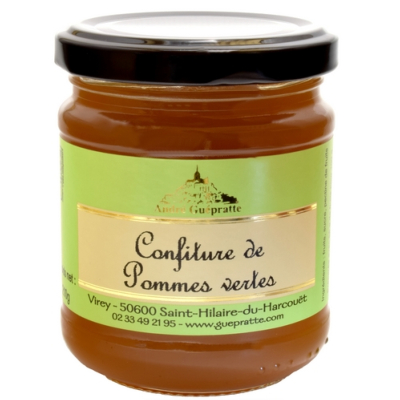 CONFITURE DE POMMES VERTES / POMMES DE NORMANDIE 210g